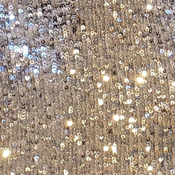 Xscape One Shoulder Silver Sequen Cocktail Evening Dress Size 6 - Picture 6 of 14